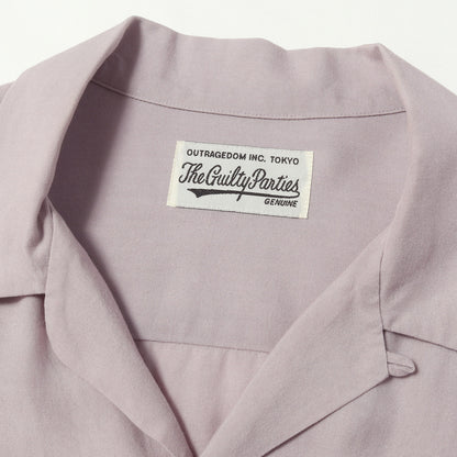 23AW ブランドロゴ刺繍 オープンカラー シャツ(50'S OPEN COLLAR SHIRT)