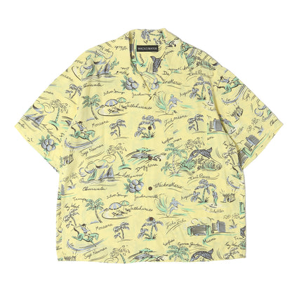 25SS 総柄 レーヨン ハワイアンシャツ / アロハシャツ(HAWAIIAN SHIRT)