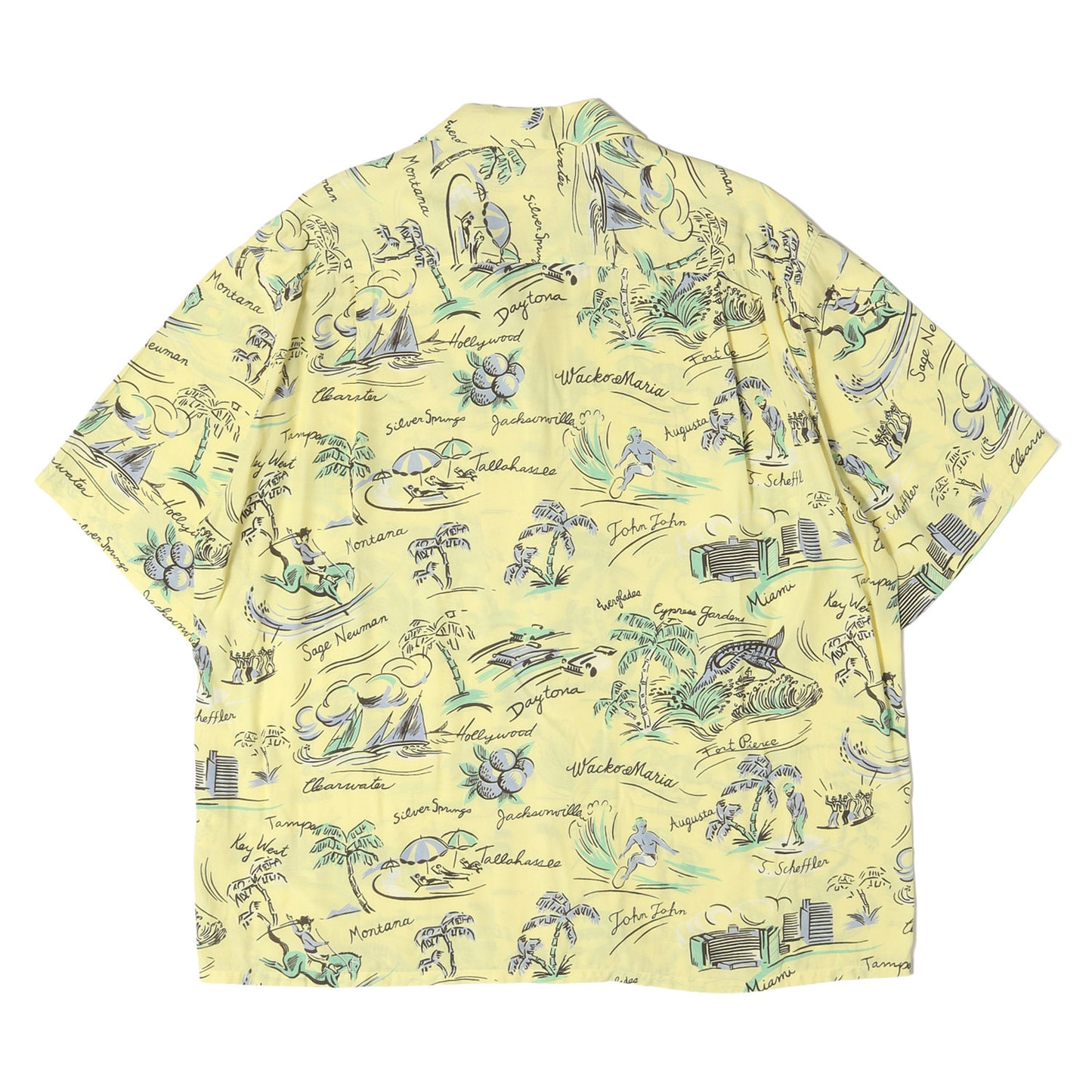 25SS 総柄 レーヨン ハワイアンシャツ / アロハシャツ(HAWAIIAN SHIRT)