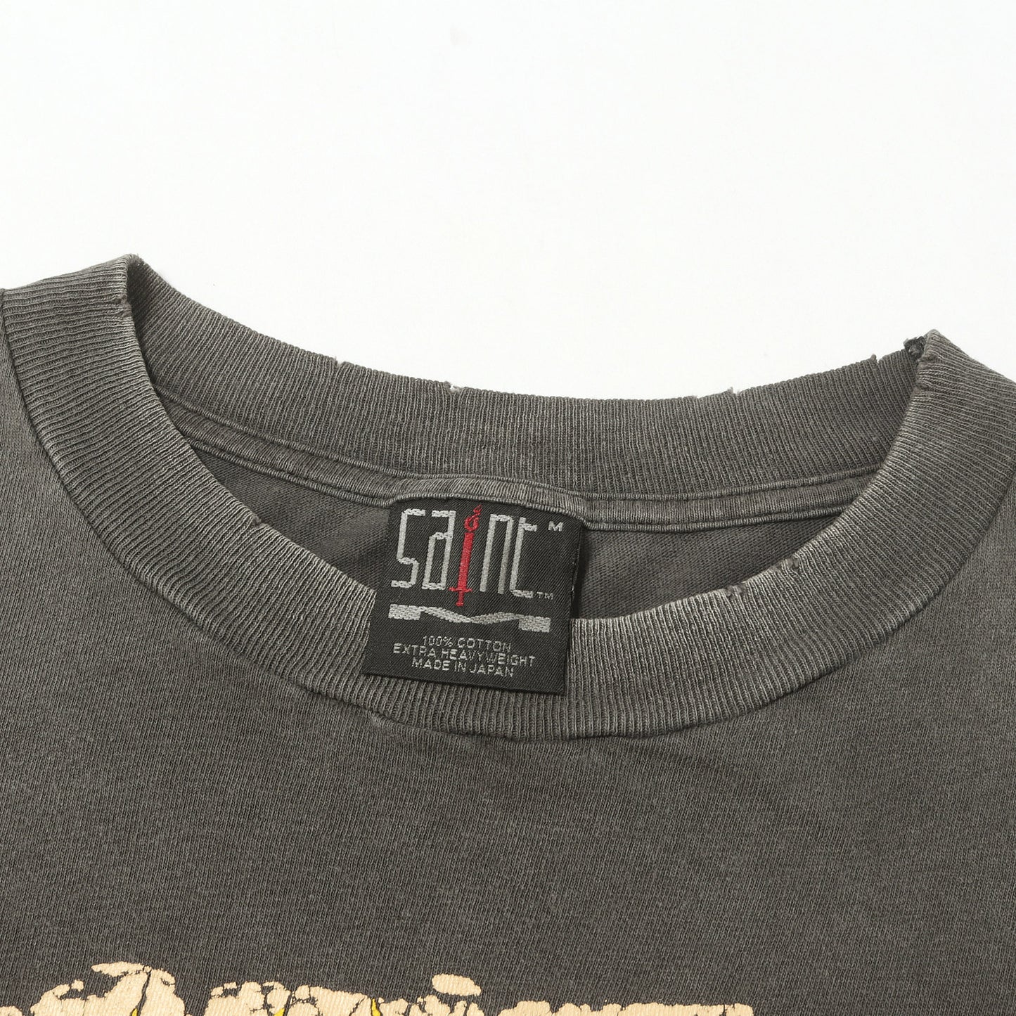 24AW ヴィンテージ加工 ロングスリーブ Tシャツ(LS TEE / LIVE IN HELL)