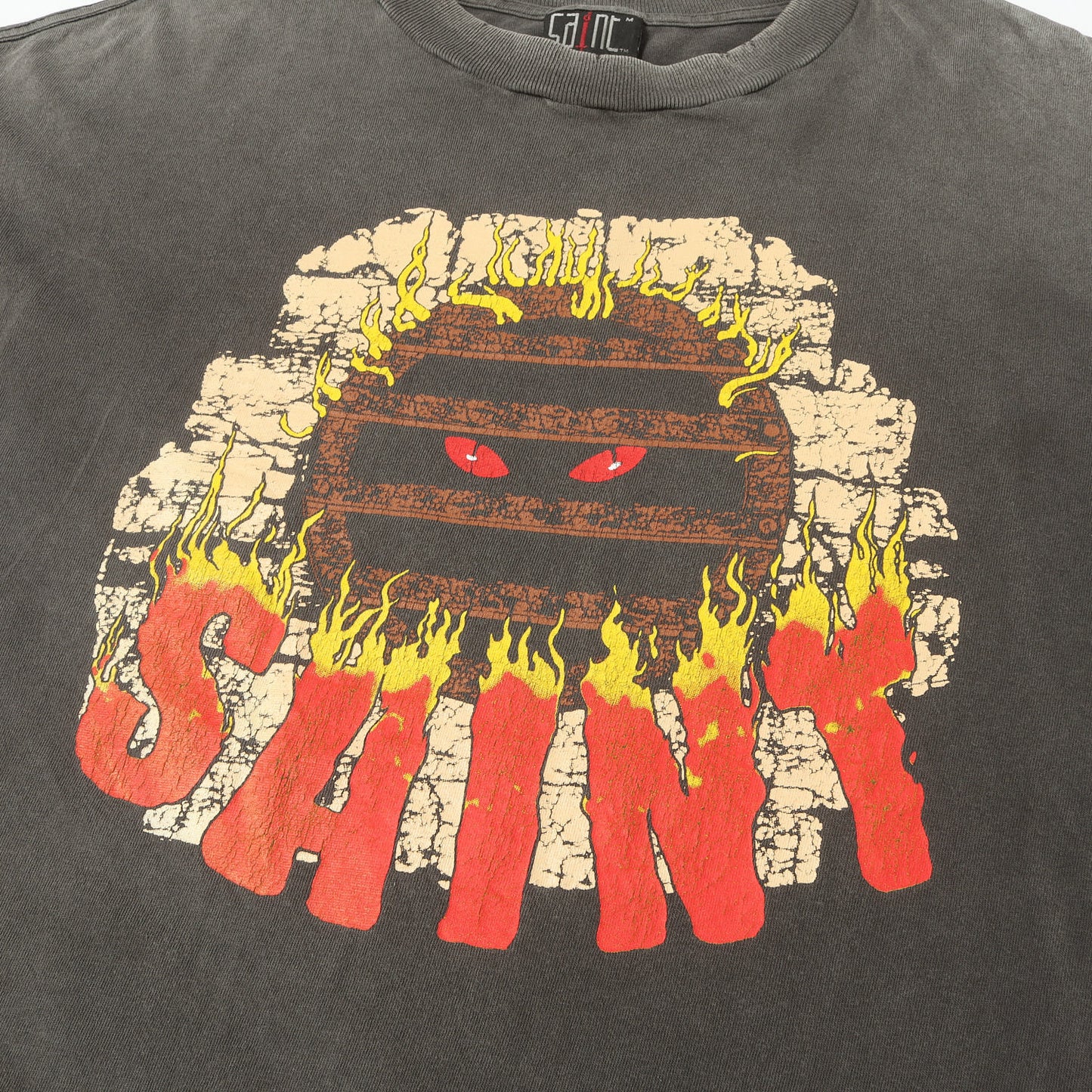 24AW ヴィンテージ加工 ロングスリーブ Tシャツ(LS TEE / LIVE IN HELL)
