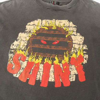 24AW ヴィンテージ加工 ロングスリーブ Tシャツ(LS TEE / LIVE IN HELL)