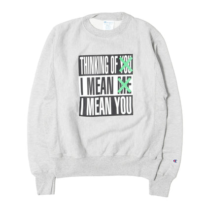 [US企画 日本未発売] ×Barbara Kruger リバースウィーブ スウェット