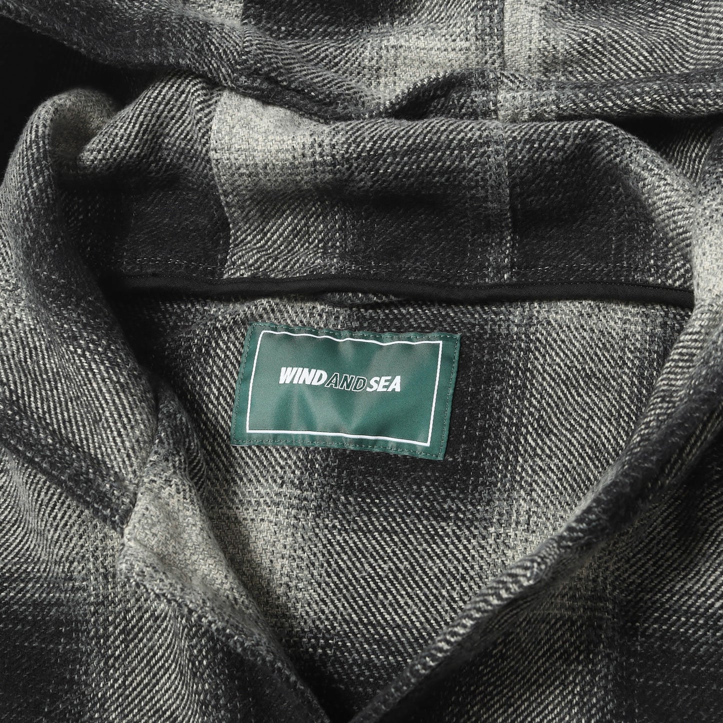 24AW フード付き オンブレチェック ヘビー ネルシャツ
