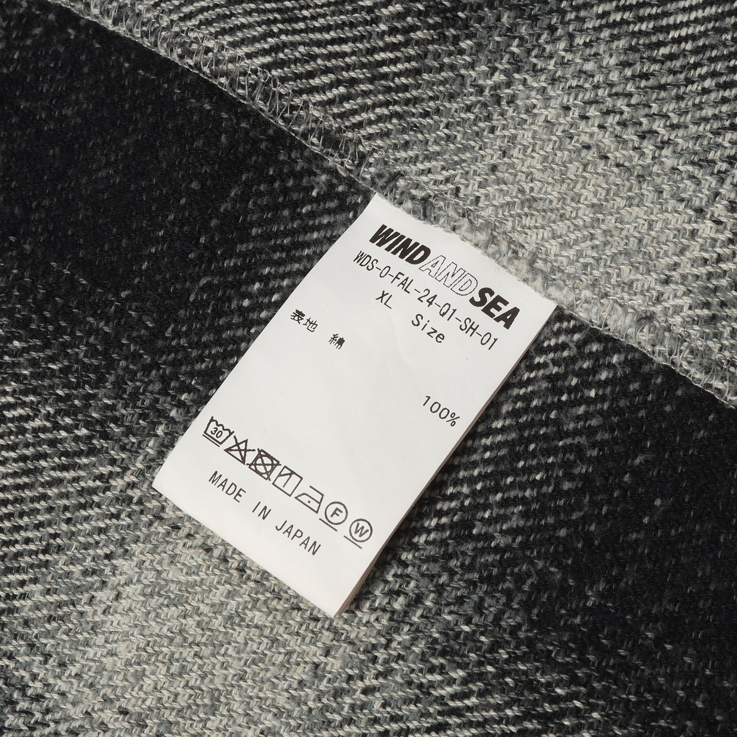 24AW フード付き オンブレチェック ヘビー ネルシャツ