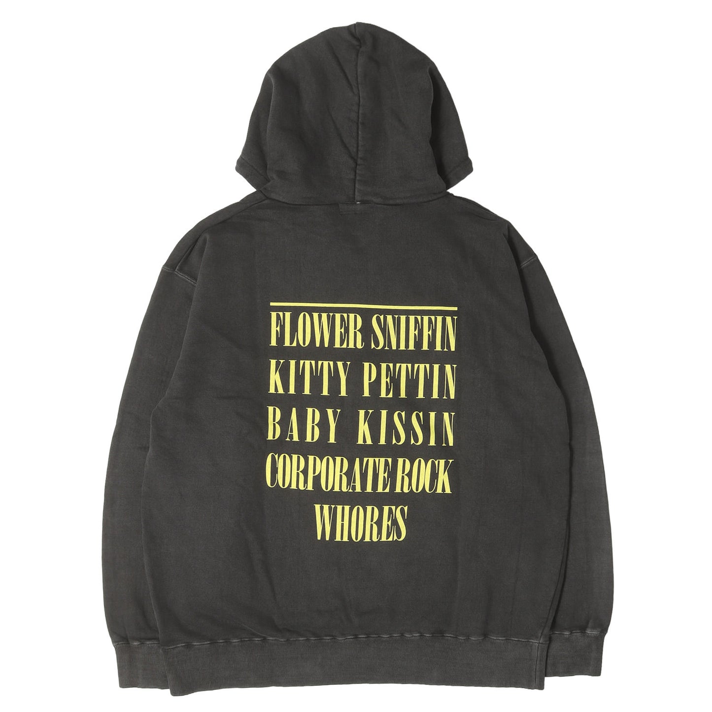 26SS ×Nirvana ピグメントダイ加工 スウェットパーカー (SMILEY HOODED SWEATSHIRT)