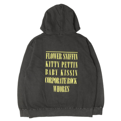 26SS ×Nirvana ピグメントダイ加工 スウェットパーカー (SMILEY HOODED SWEATSHIRT)