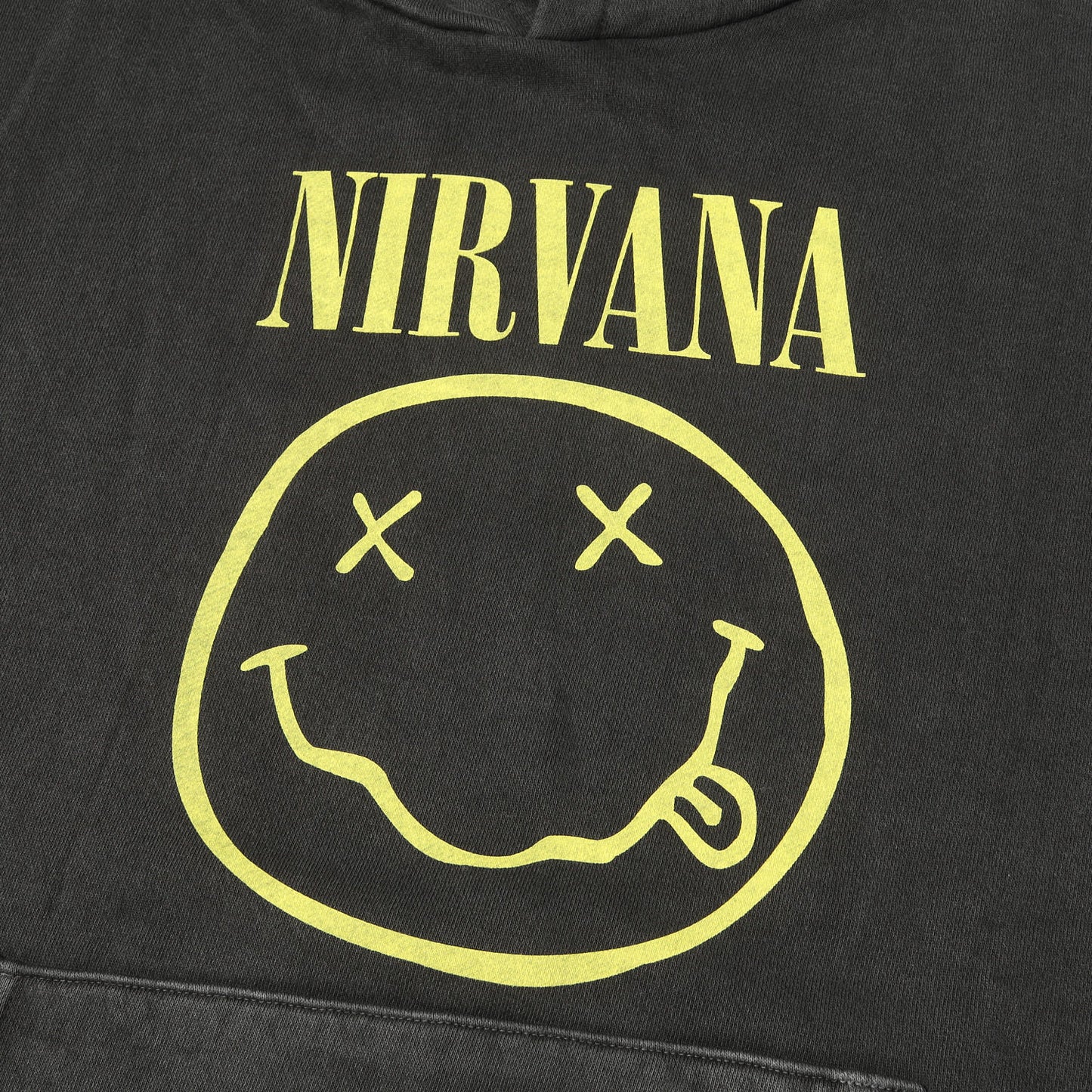 26SS ×Nirvana ピグメントダイ加工 スウェットパーカー (SMILEY HOODED SWEATSHIRT)