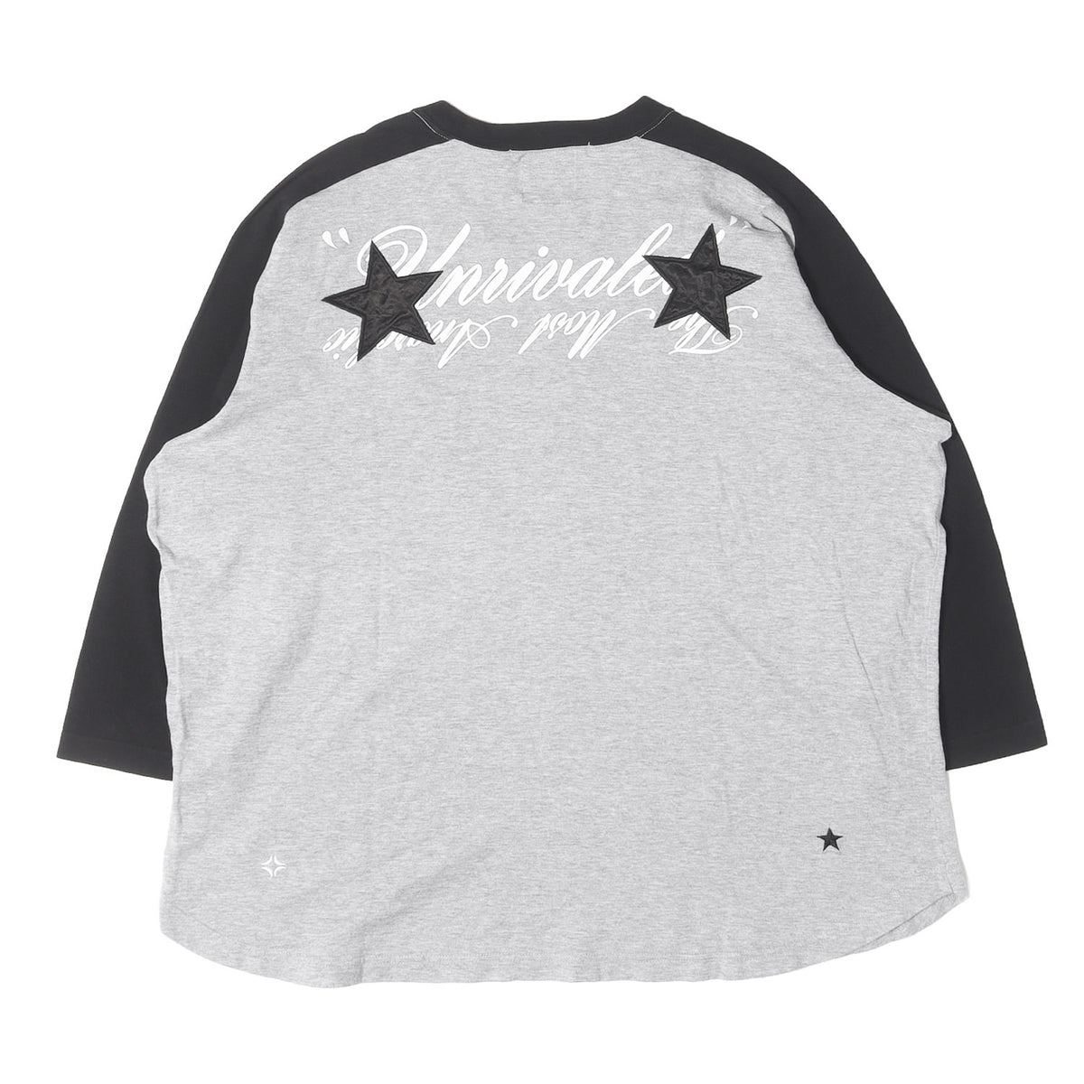 ×UNRIVALED スターパッチ 7分袖 ラグラン Tシャツ