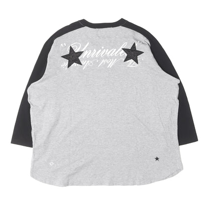 ×UNRIVALED スターパッチ 7分袖 ラグラン Tシャツ