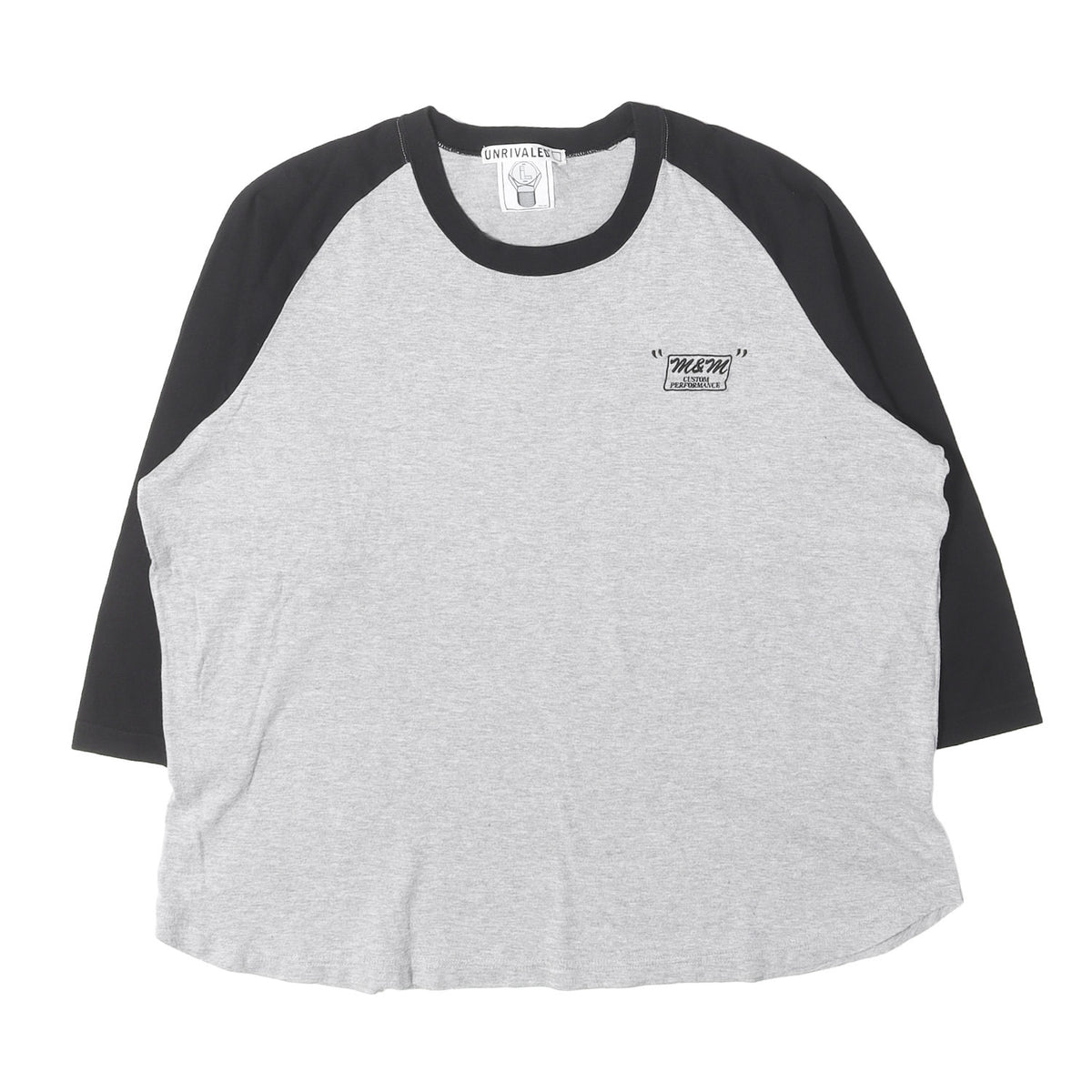 ×UNRIVALED スターパッチ 7分袖 ラグラン Tシャツ