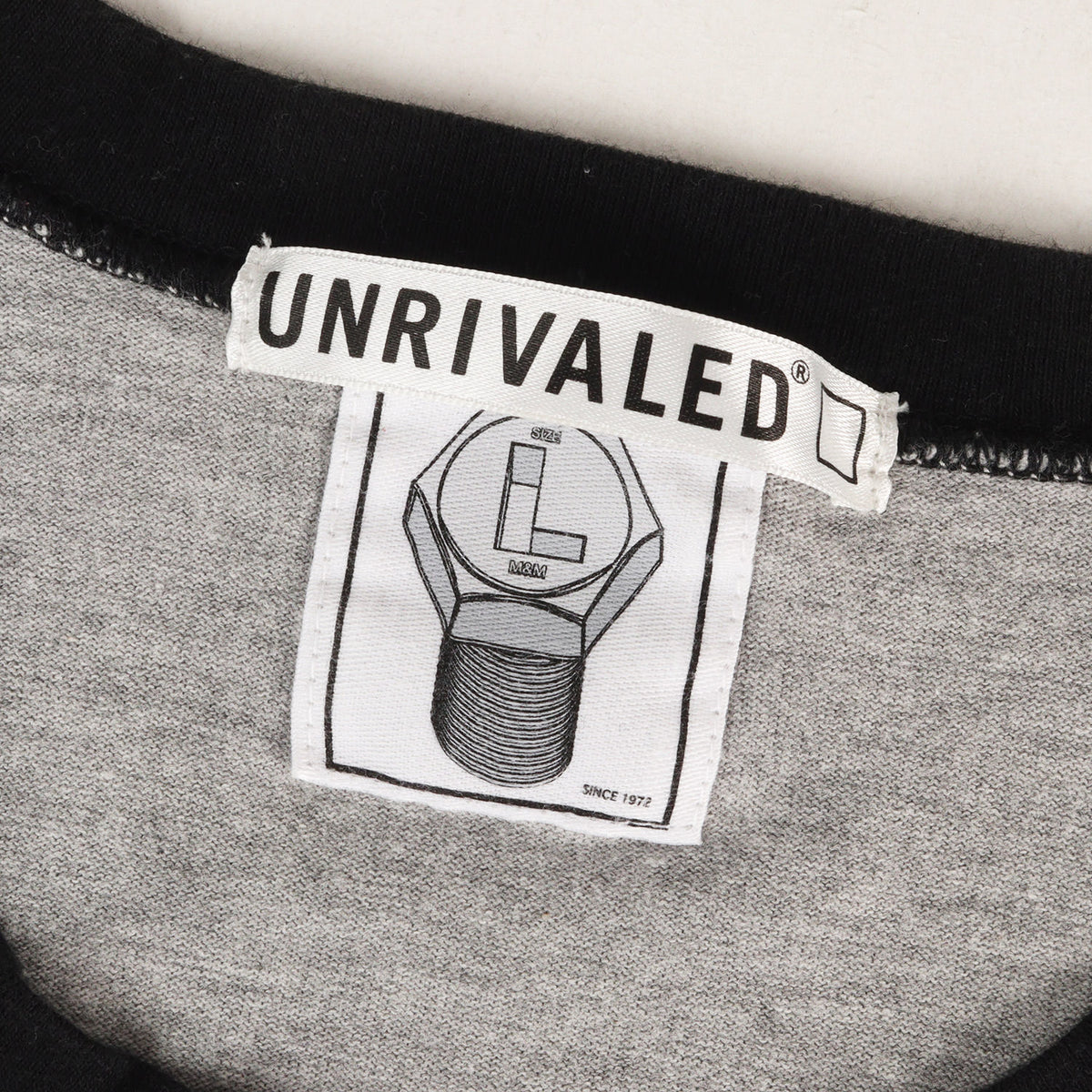 ×UNRIVALED スターパッチ 7分袖 ラグラン Tシャツ