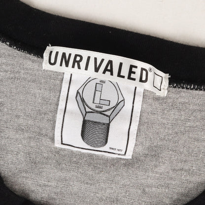 ×UNRIVALED スターパッチ 7分袖 ラグラン Tシャツ