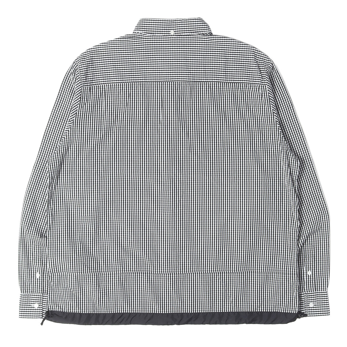 ×fragment design ドローコード付き ギンガムチェック ボタンダウンシャツ