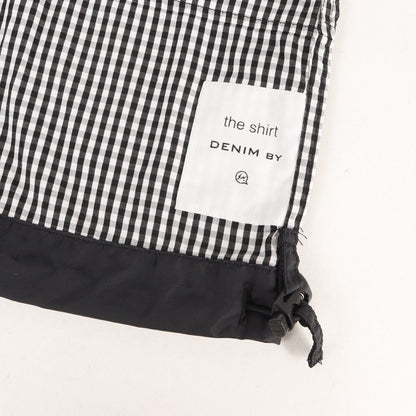 ×fragment design ドローコード付き ギンガムチェック ボタンダウンシャツ
