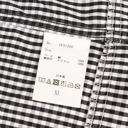 ×fragment design ドローコード付き ギンガムチェック ボタンダウンシャツ