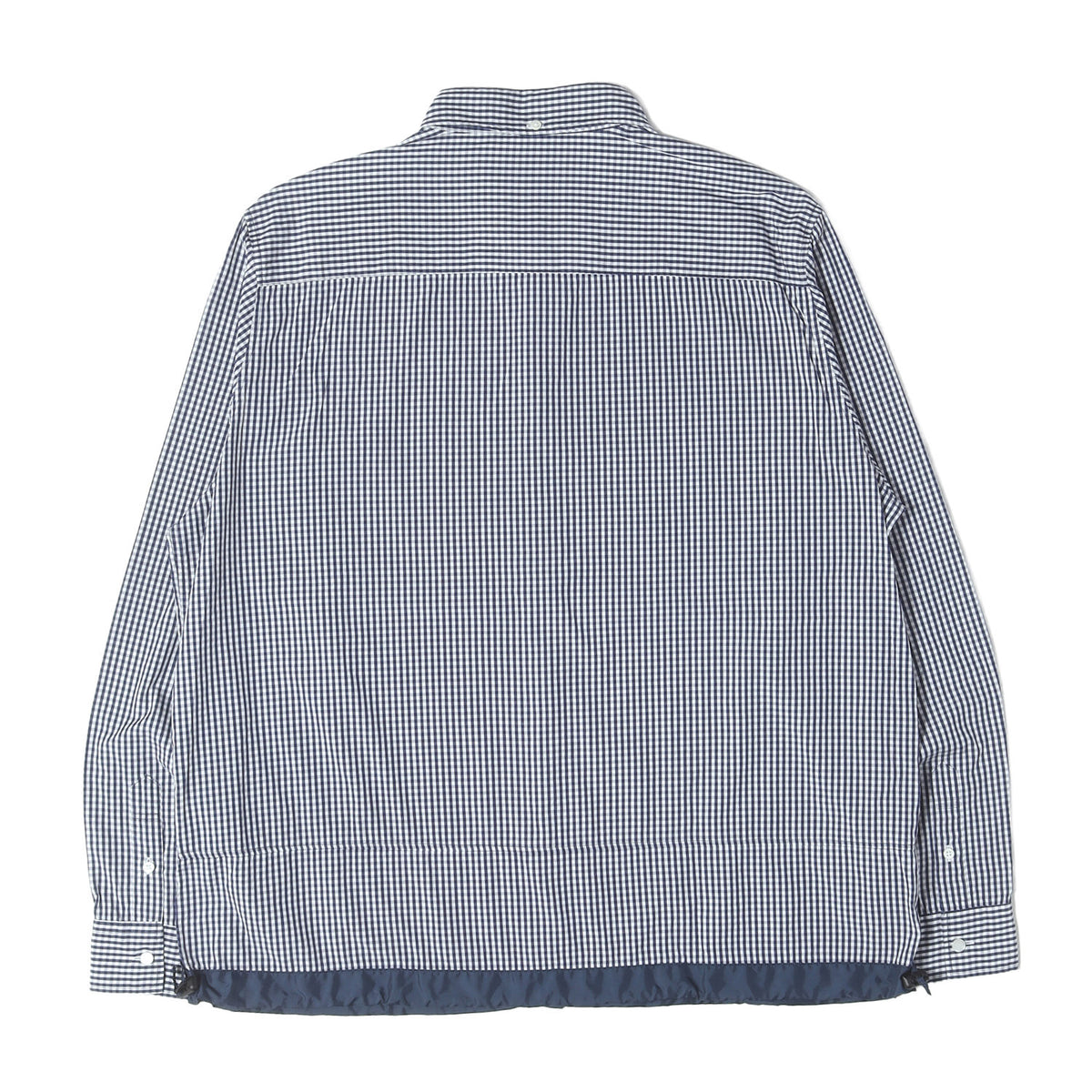 ×fragment design ドローコード付き ギンガムチェック ボタンダウンシャツ