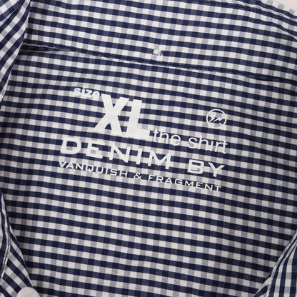 ×fragment design ドローコード付き ギンガムチェック ボタンダウンシャツ