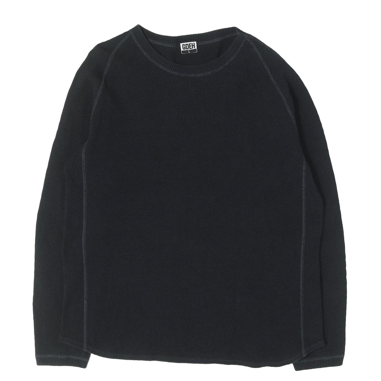 00s GEステッチ エルボーパッチ付き サーマル ロングスリーブ Tシャツ