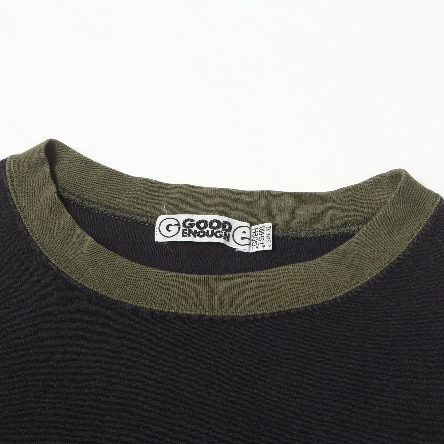 90s ×ELECTRIC COTTAGE アップリケロゴ リンガー Tシャツ(1997年モデル)