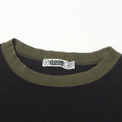 90s ×ELECTRIC COTTAGE アップリケロゴ リンガー Tシャツ(1997年モデル)
