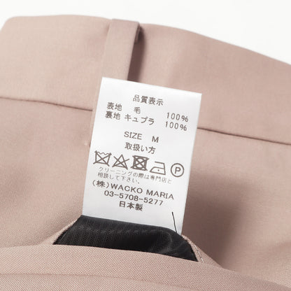 ×DORMEUIL プリーツ ウール スラックスパンツ(PLEATED TROUSERS)