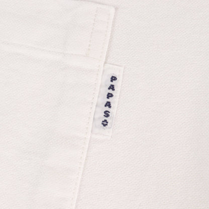 刺繍柄 オックスフォードシャツ