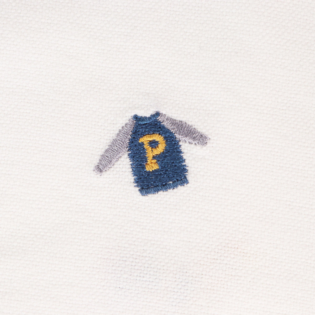 刺繍柄 オックスフォードシャツ