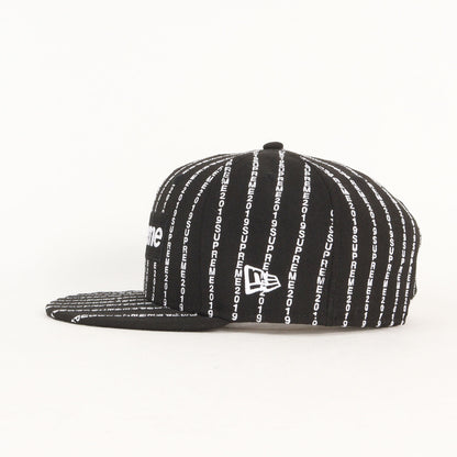 ×NEW ERA ニューエラ テキスト ストライプ BOXロゴ ベースボール キャップ(Text Stripe New Era)