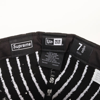 ×NEW ERA ニューエラ テキスト ストライプ BOXロゴ ベースボール キャップ(Text Stripe New Era)