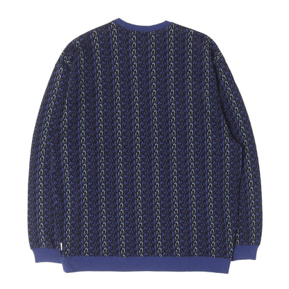 24SS ジャガード総柄 クルーネック スウェット (BDY / LS / COTTON. TEXTILE. SIGN)