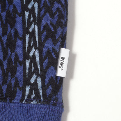24SS ジャガード総柄 クルーネック スウェット (BDY / LS / COTTON. TEXTILE. SIGN)