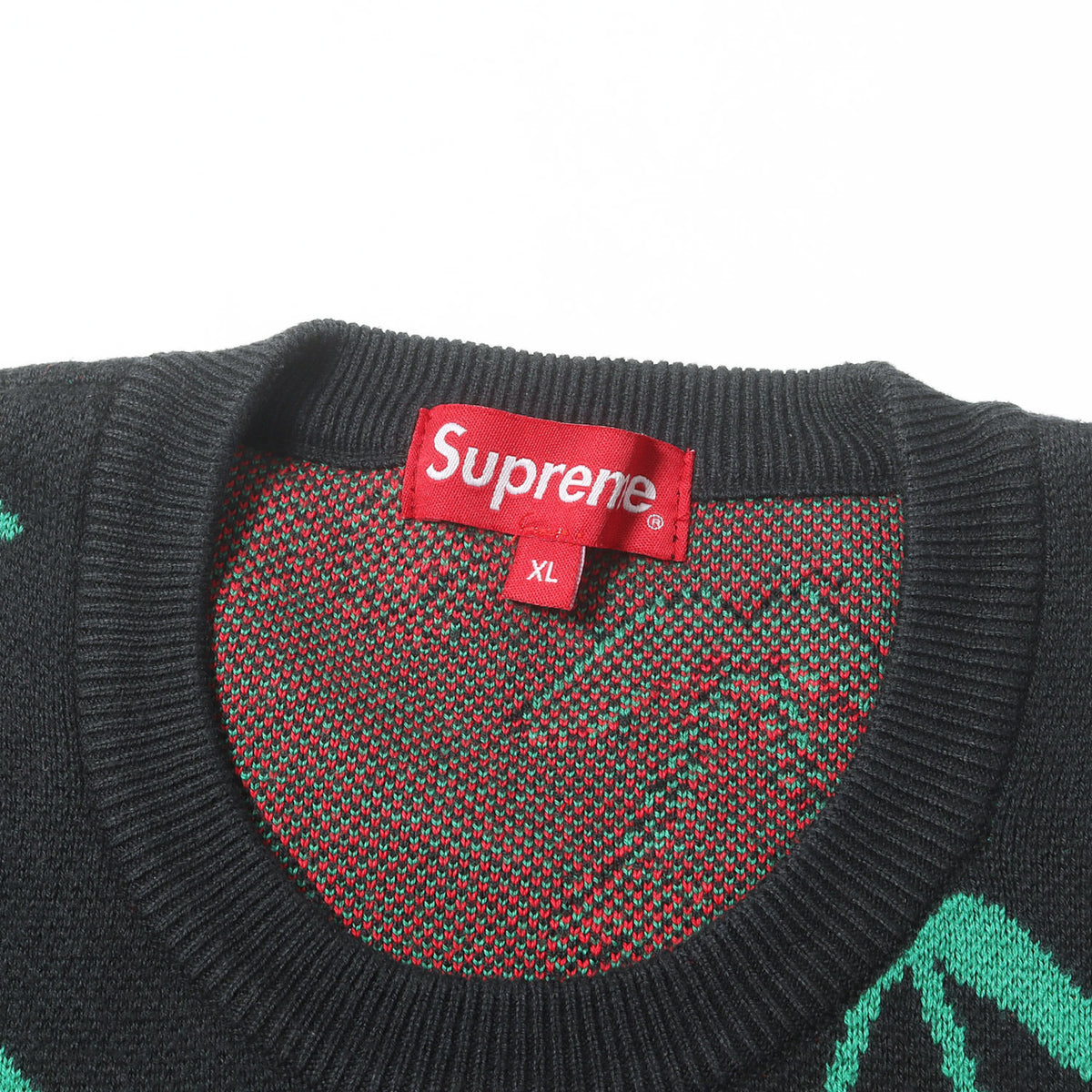 チェリー柄 クルーネック ニット セーター(Cherries Sweater)