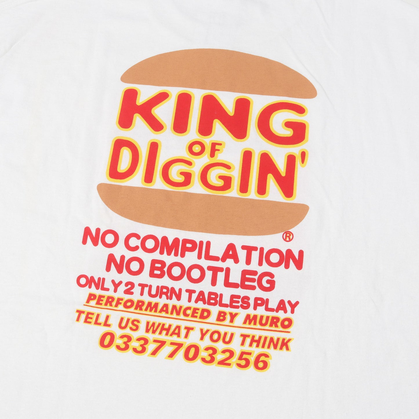 23SS バーガー グラフィック Tシャツ(KING OF DIGGIN' TEE)