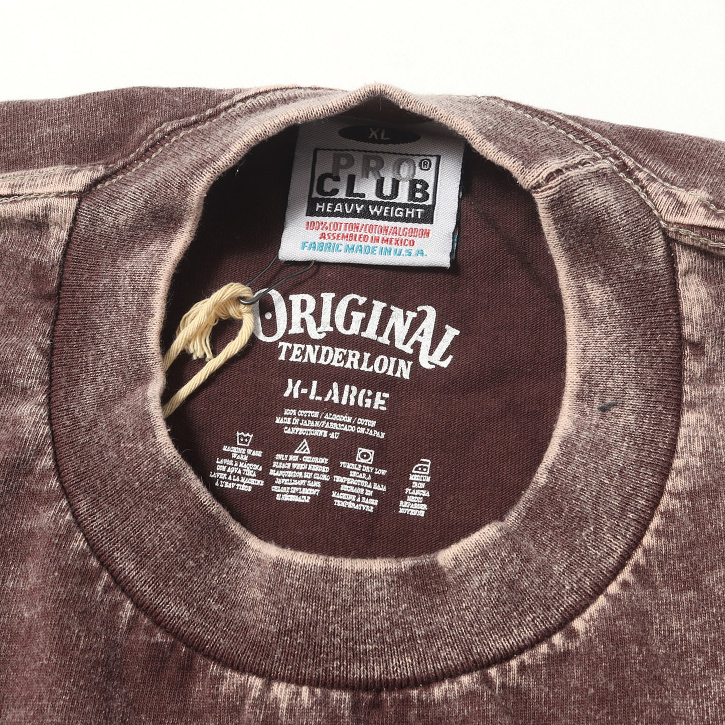 アシッドウォッシュ ロングスリーブ ヘビー Tシャツ(T-TEE L/S ACID WASH XXX)