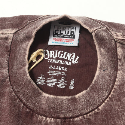 アシッドウォッシュ ロングスリーブ ヘビー Tシャツ(T-TEE L/S ACID WASH XXX)