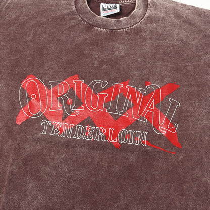 アシッドウォッシュ ロングスリーブ ヘビー Tシャツ(T-TEE L/S ACID WASH XXX)