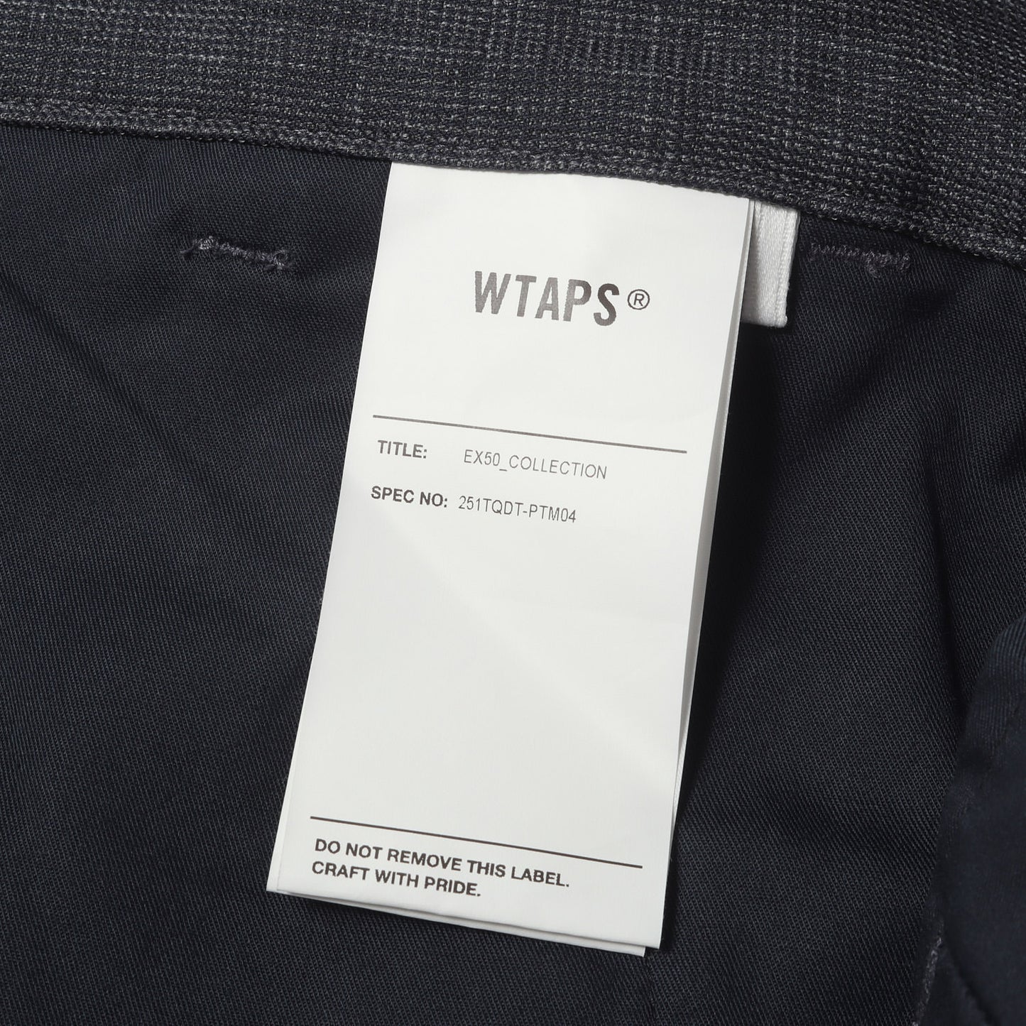 25SS 2タック メランジ ワークパンツ(TRDT1802 / TROUSERS / POLY. MELANGE. TEXTILE)