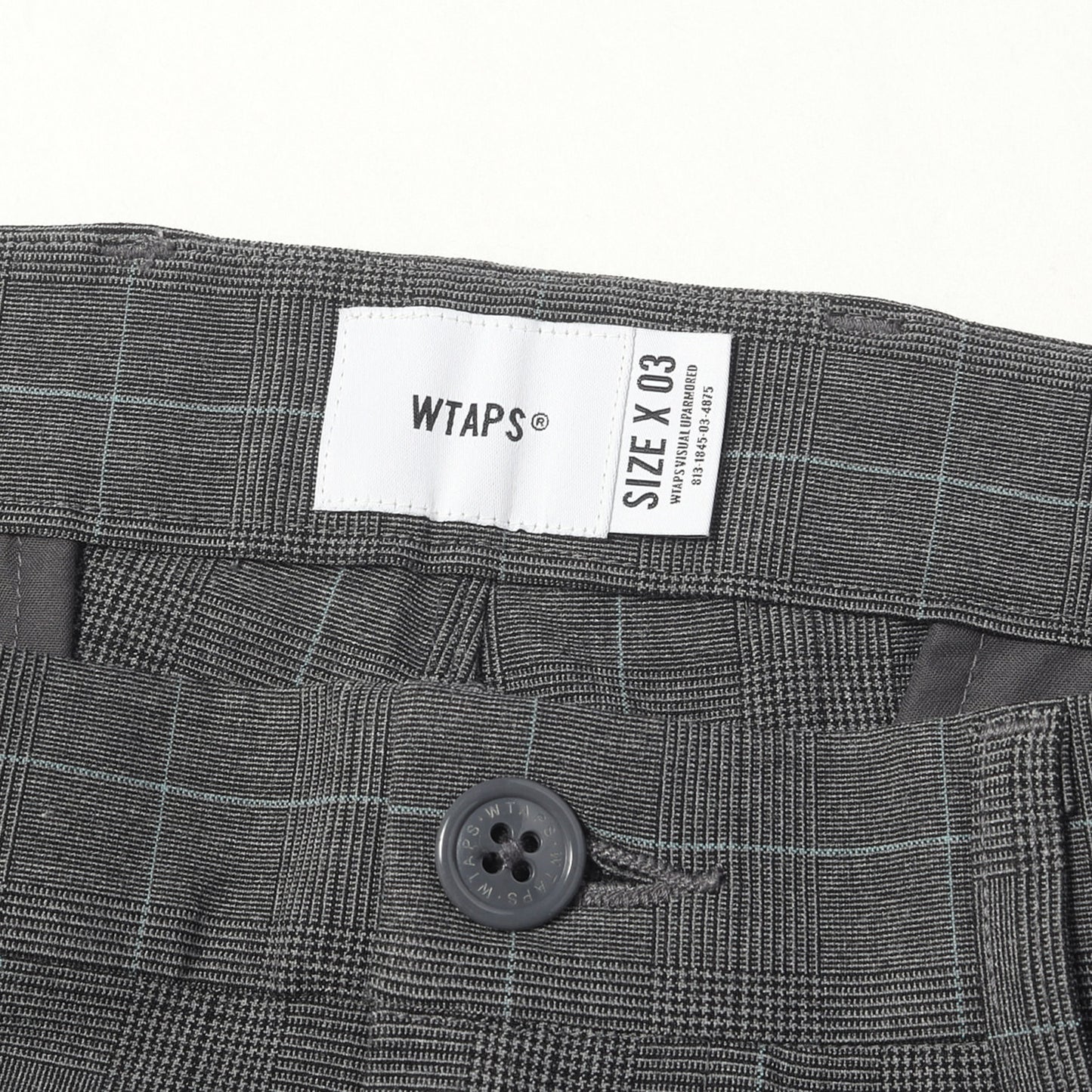 20SS グレンチェック 2タック ストレッチ ワークパンツ(TUCK / TROUSERS.RAPO. WEATHER. TEXTILE)