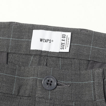 20SS グレンチェック 2タック ストレッチ ワークパンツ(TUCK / TROUSERS.RAPO. WEATHER. TEXTILE)