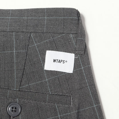 20SS グレンチェック 2タック ストレッチ ワークパンツ(TUCK / TROUSERS.RAPO. WEATHER. TEXTILE)