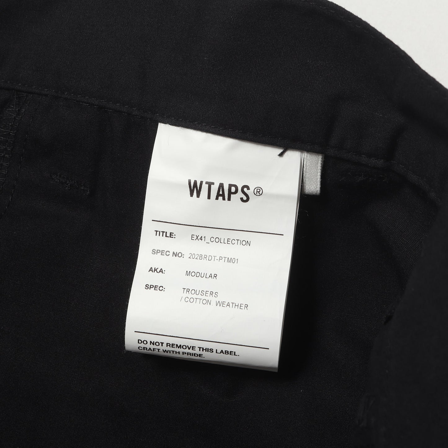 20AW モジュラー ミリタリーパンツ(MODULAR / TROUSERS. COTTON. WEATHER)