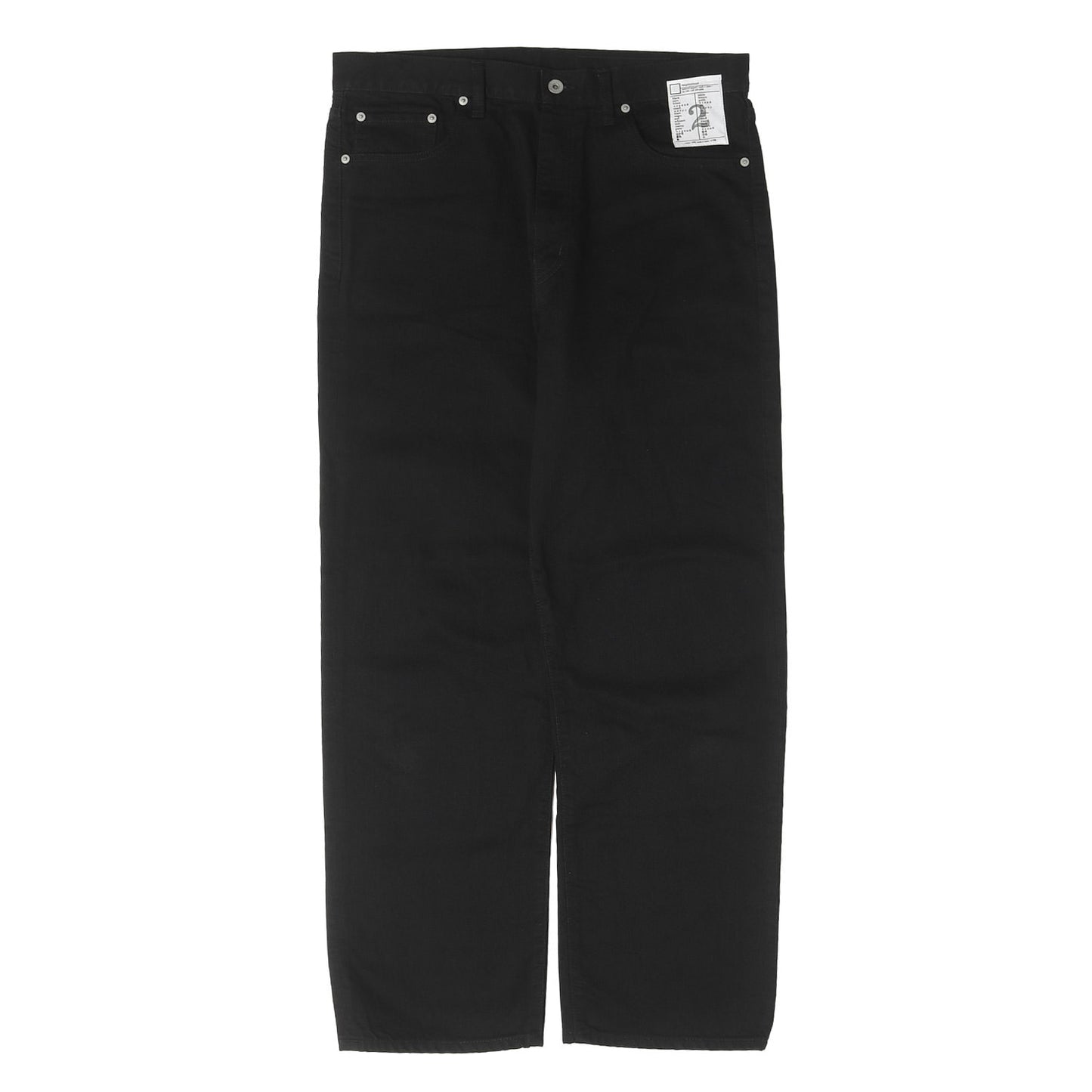 24AW ディープベーシック ブラック デニムパンツ(BW . DP BASIC PANTS)