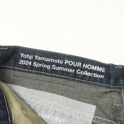 23AW ×Yohji Yamamoto POUR HOMME サベージ ディープベーシック デニムパンツ(Savage Denim DP Basic Pants)