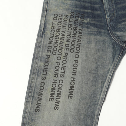 23AW ×Yohji Yamamoto POUR HOMME サベージ ディープベーシック デニムパンツ(Savage Denim DP Basic Pants)