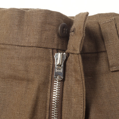 21SS リネン クロップド スラックスパンツ(LINEN HIGH RISE CROPPED SLACKS)