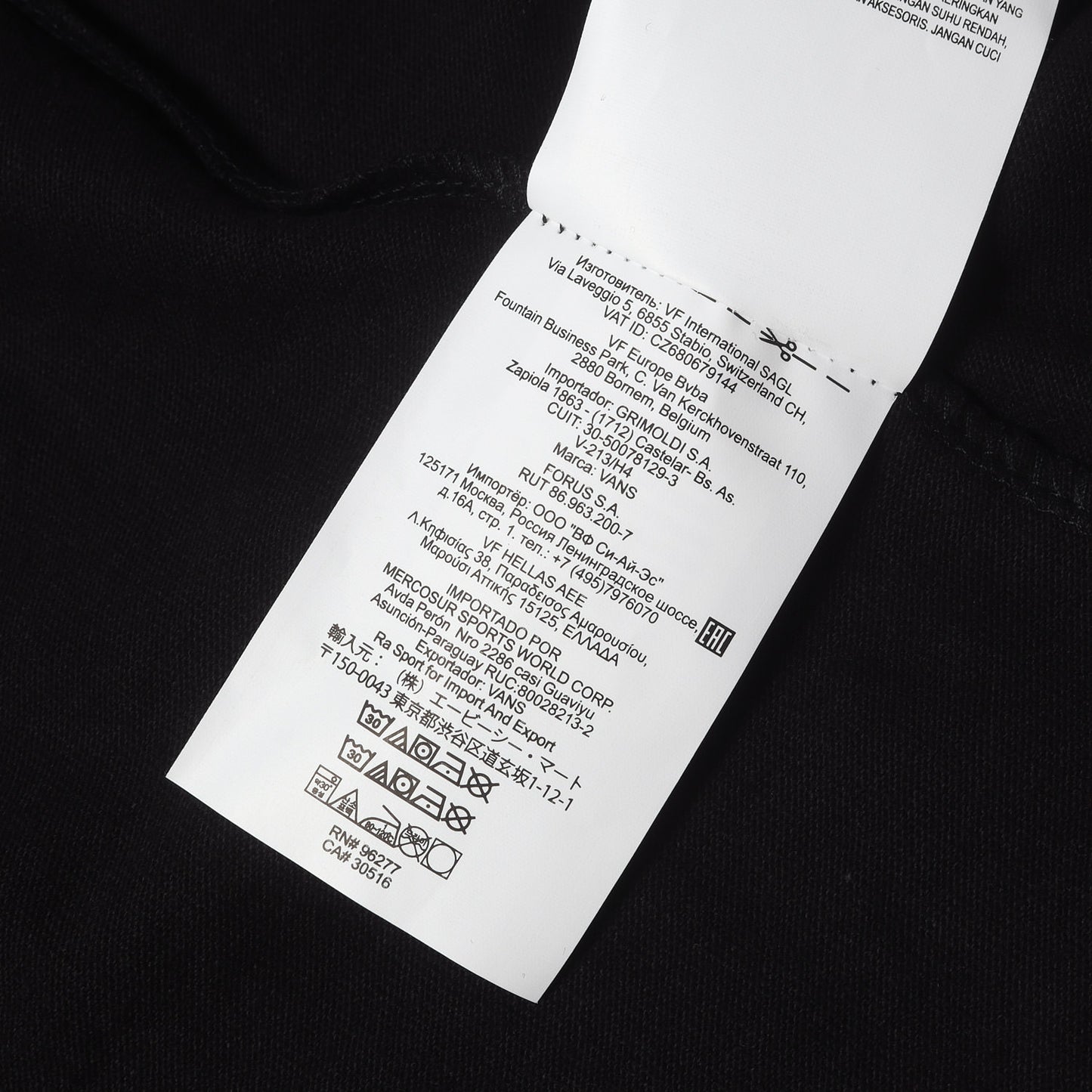 20AW ×VANS クロスボーン ヘビー ポケット Tシャツ