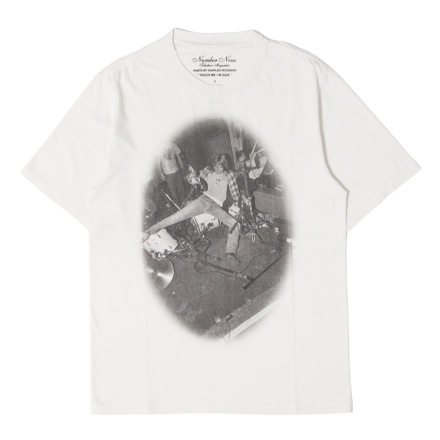 09AW A CLOSED FEELING期 ×Charles Peterson カート・コバーン フォト コットン/カシミヤ Tシャツ(デッドストック)