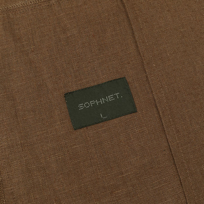 21SS リネンキャンバス ノーカラー ジャケット(LINEN CANVAS NO COLLAR JACKET)