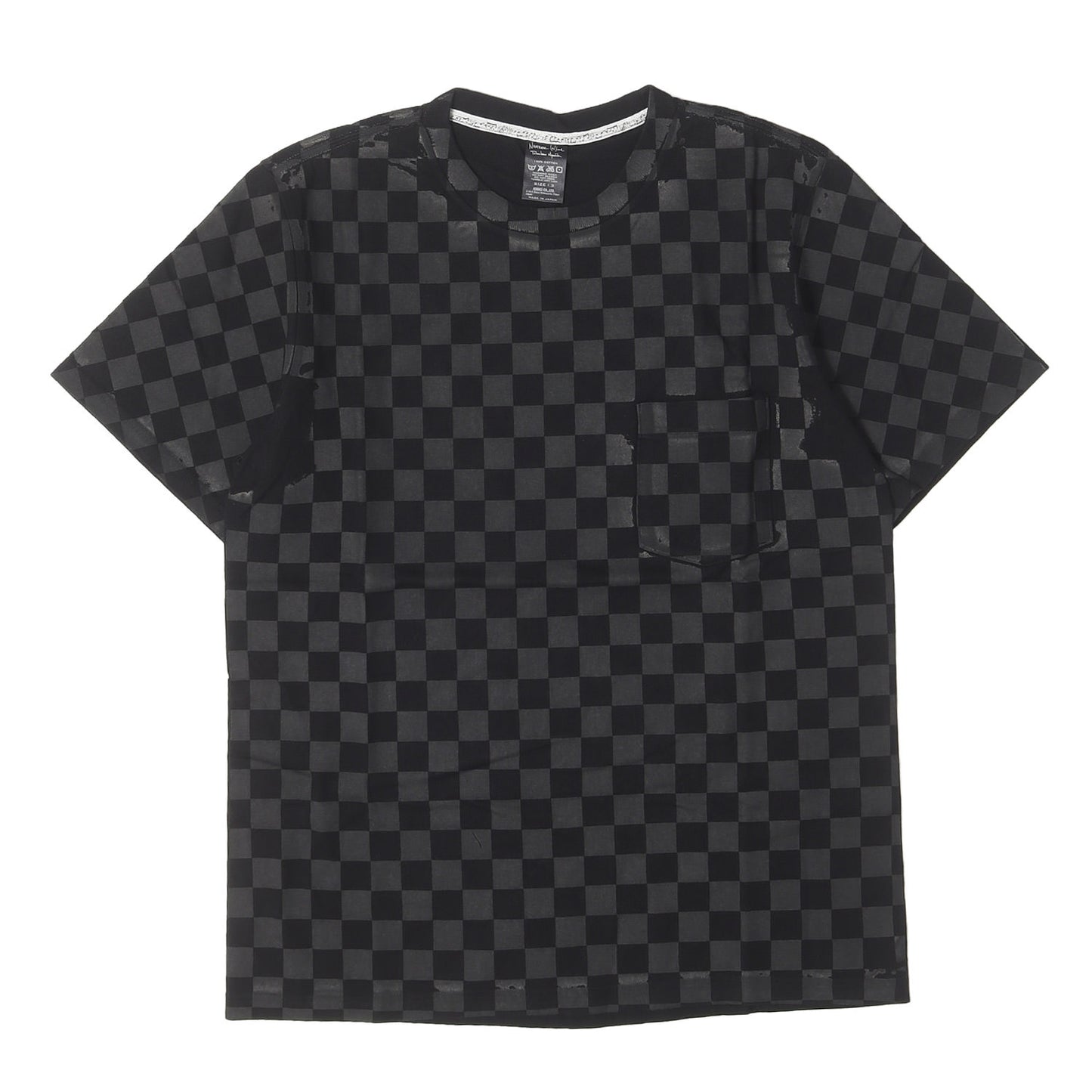 09SS THE LONESOME HEROES期 チェッカープリント ポケット Tシャツ (デッドストック)